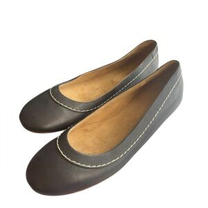 Boden Navy Blue Real Leather‎ Flats Size 40 / 8.5